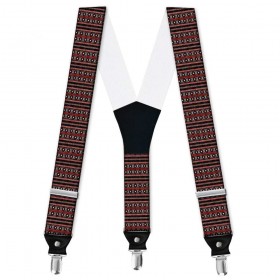 Bretele personalizate, model, traditional, dungi rosii